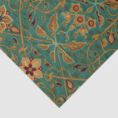 ヴィンテージ装飾フローラ敷物パターン 薄葉紙 (詳細)