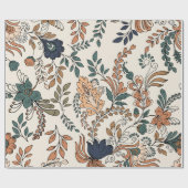 ヴィンテージ装飾ペイズリーシームレスパターン小  ラッピングペーパー (フラット)