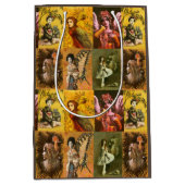 ヴィンテージ装飾姿抱き枕 ミディアムペーパーバッグ (正面)