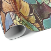 ヴィンテージ装飾屋外花模様 ラッピングペーパー (ロールコーナー)