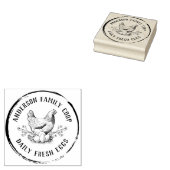 ヴィンテージ装飾手引き鶏卵カートン ラバースタンプ (押印)