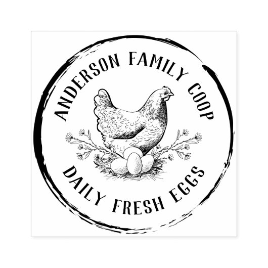 ヴィンテージ装飾手引き鶏卵カートン ラバースタンプ (インプリント)