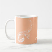 ヴィンテージ装飾文字マグ コーヒーマグカップ (左)