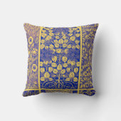 ヴィンテージ装飾植物性アールヌーボー模様 クッション (裏面)