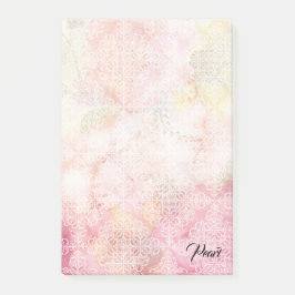 ヴィンテージ装飾模様のポストイット注記 ポストイット