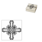 ヴィンテージ装飾用クロス・アート・スタンプ ラバースタンプ (押印)