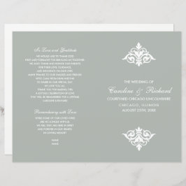 ヴィンテージ装飾用折り畳み結婚式 プログラム