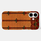 ヴィンテージ装飾繊維壁紙パターン Case-Mate iPhoneケース (裏面 (横))