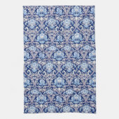 ヴィンテージ装飾美術19世紀フローラデザイン キッチンタオル (縦)