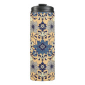 ヴィンテージ装飾葉デザイン タンブラー (正面)