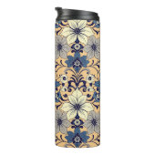 ヴィンテージ装飾葉デザイン タンブラー (回転右)