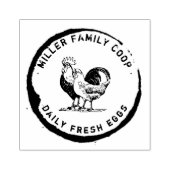 ヴィンテージ装飾農家エッグカートンスタンプ ラバースタンプ (インプリント)