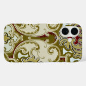ヴィンテージ装飾金ゴールドスクロール王室の壁紙 Case-Mate iPhoneケース (裏面 (横))