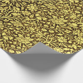 ヴィンテージ装飾金花柄 ラッピングペーパー (角)