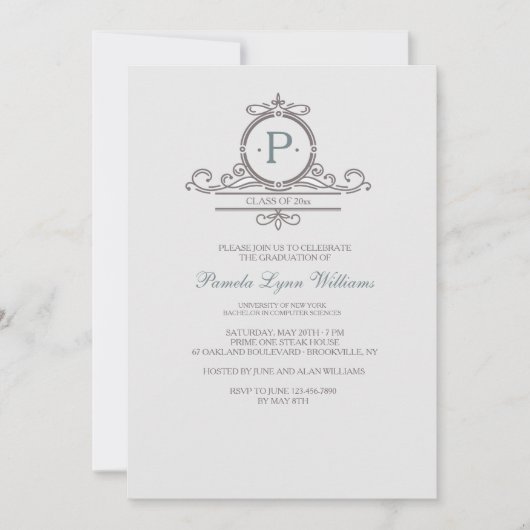 ヴィンテージ装飾1招待状 招待状 (正面)