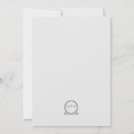 ヴィンテージ装飾2 招待状 (裏面)