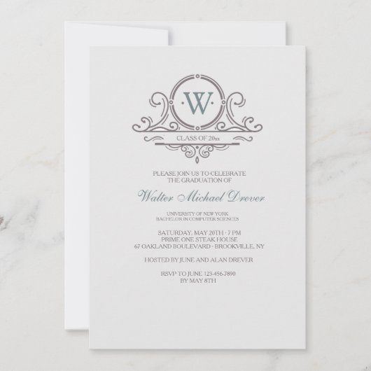 ヴィンテージ装飾4招待状 招待状 (正面)