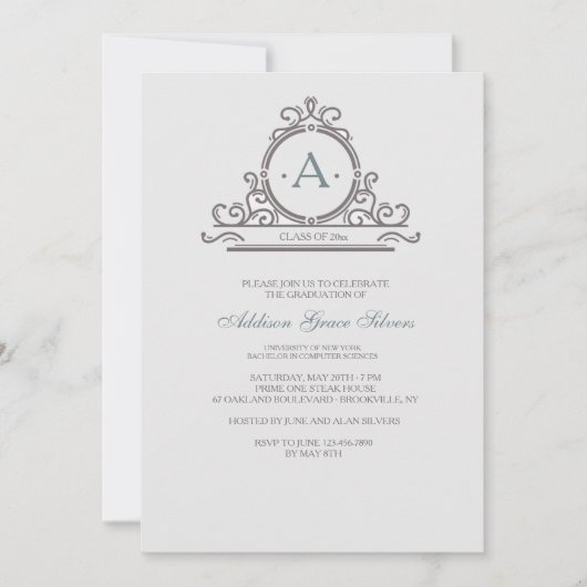 ヴィンテージ装飾5招待状 招待状 (正面)