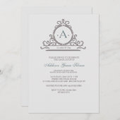 ヴィンテージ装飾5招待状 招待状 (正面/裏面)