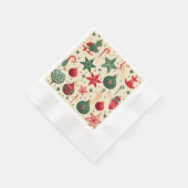 ヴィンテージ装飾 縁ありカクテルナプキン (角)