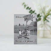 ヴィンテージ裏庭バスケットボールポストカード ポストカード (スタンド正面)