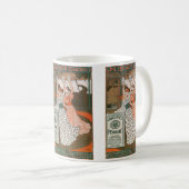 ヴィンテージ製品ラベルアートピアラインクモダンレンザ コーヒーマグカップ (正面右)