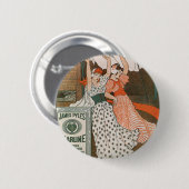 ヴィンテージ製品ラベルアートピアラインクレンモダンザー 缶バッジ (正面&裏面)