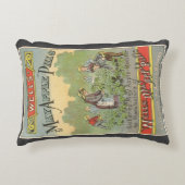 ヴィンテージ製品ラベルアート、ウェルズApple Pills アクセントクッション (正面)