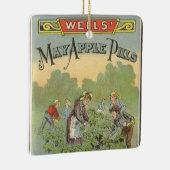 ヴィンテージ製品ラベルアート、ウェルズApple Pills セラミックオーナメント (右)