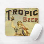 ヴィンテージ製品ラベルアート、トロピックビアグラディエーター マウスパッド (マウス)