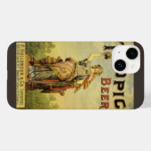 ヴィンテージ製品ラベルアート、トロピックビアグラディエーター Case-Mate iPhoneケース (裏面 (横))