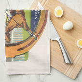 ヴィンテージ製品ラベルアート、トートスポーツズトニック キッチンタオル (四つ折り)