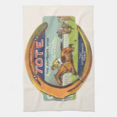 ヴィンテージ製品ラベルアート、トートスポーツズトニック キッチンタオル (縦)