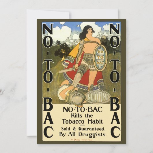 ヴィンテージ製品ラベルアート、バックナンバー、やめ喫煙 (正面)