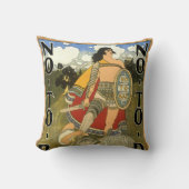 ヴィンテージ製品ラベルアート、バックナンバー、やめ喫煙 クッション (正面)