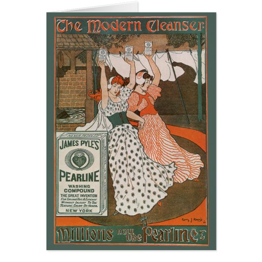 ヴィンテージ製品ラベルアート パアライン モダン クレンザー (正面)