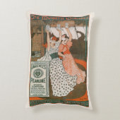 ヴィンテージ製品ラベルアート パアライン モダン クレンザー アクセントクッション (裏面(縦))