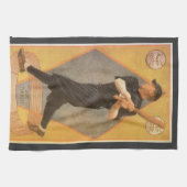 ヴィンテージ製品ラベルアート、ボストンガーター靴下 キッチンタオル (横)