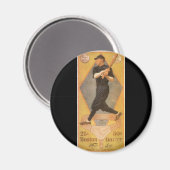 ヴィンテージ製品ラベルアート、ボストンガーター靴下 マグネット (正面/裏面)