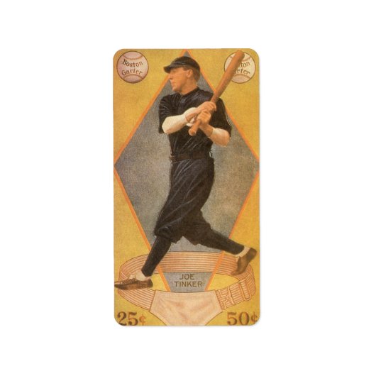 ヴィンテージ製品ラベルアート、ボストンガーター靴下 ラベル (正面)