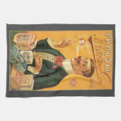 ヴィンテージ製品ラベル、たばこロシアのたばこ キッチンタオル (横)