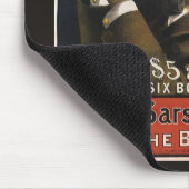 ヴィンテージ製品ラベル、エイヤーズサルサパリラドリンク マウスパッド (コーナー)