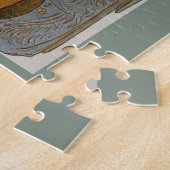 ヴィンテージ製品ラベル、チェロと星せきドロップ ジグソーパズル (側面)