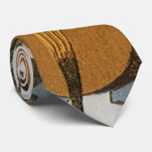 ヴィンテージ製品ラベル、チェロと星せきドロップ ネクタイ (ロール)