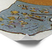 ヴィンテージ製品ラベル、チェロと星せきドロップ ポスター (角)