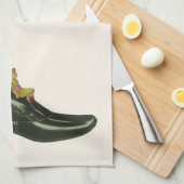 ヴィンテージ製品ラベル、フランクミラーのシューポーランド キッチンタオル (四つ折り)