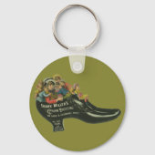 ヴィンテージ製品ラベル、フランクミラーのシューポーランド キーホルダー (正面)