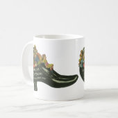 ヴィンテージ製品ラベル、フランクミラーのシューポーランド コーヒーマグカップ (正面左)