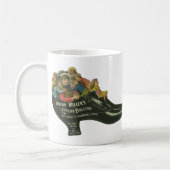 ヴィンテージ製品ラベル、フランクミラーのシューポーランド コーヒーマグカップ (左)