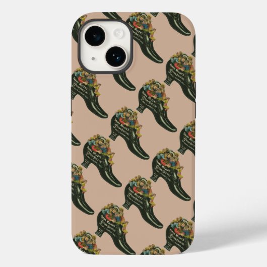 ヴィンテージ製品ラベル、フランクミラーのシューポーランド Case-Mate iPhoneケース (裏面)